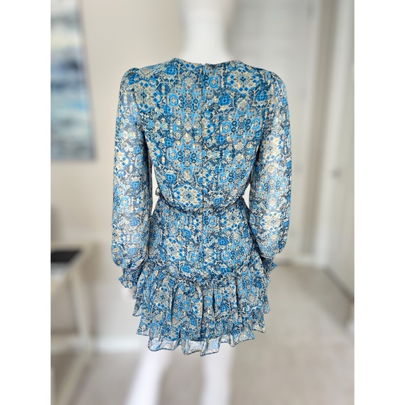 INA Cutest mini dress metallic gold detail S M L - Picture 5 of 10